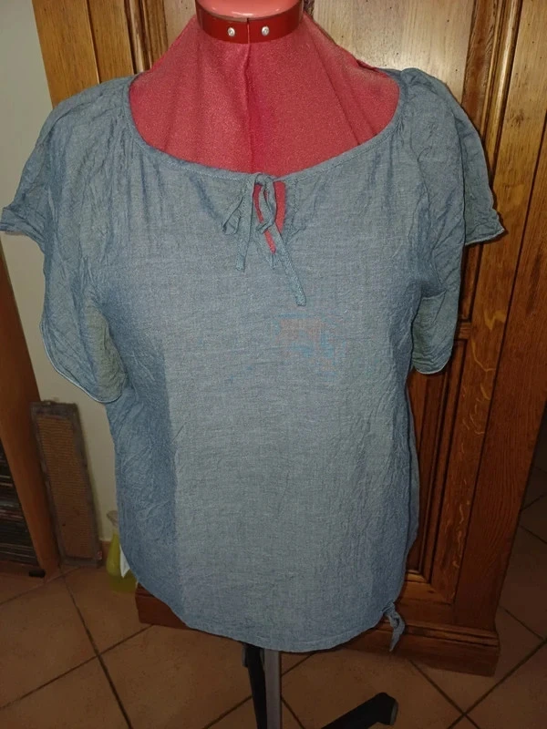 Jean-style blouse from Blancheporte, size 44, brand new – photo 2
